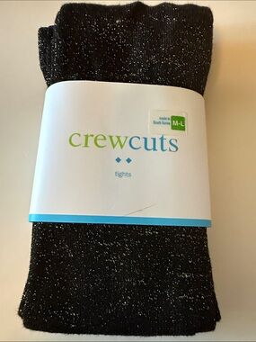 Crewcuts Black Sparkle Tights